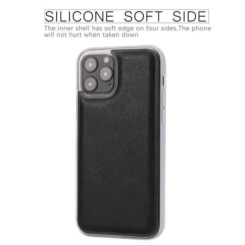 Skal Fodral iPhone 12 / 12 Pro Texturerad Med Avtagbar