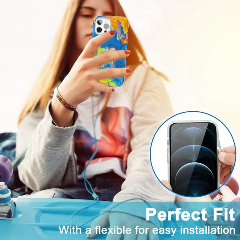 Skal iPhone 12 / 12 Pro Konstnärlig Kingxbar