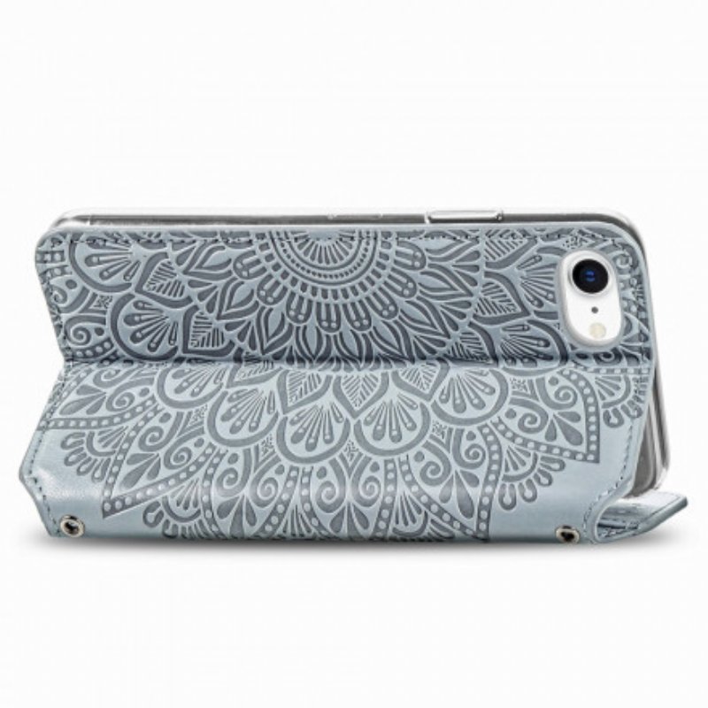 Folio-fodral iPhone SE 3 / SE 2 / 8 / 7 Läderfodral Mandala