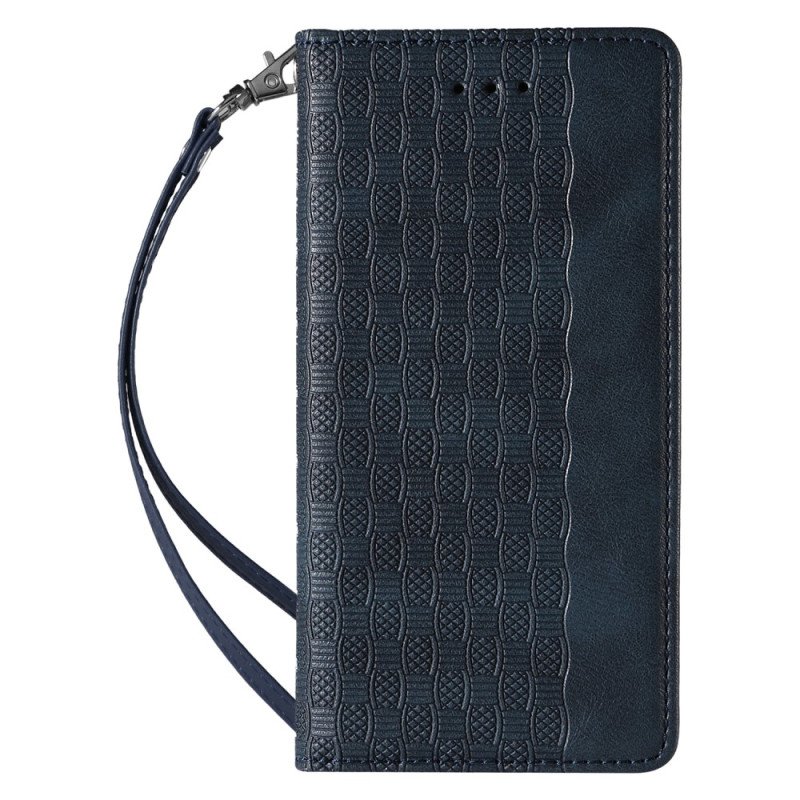 Folio-fodral iPhone SE 3 / SE 2 / 8 / 7 Med Kedjar Läderfodral Retro Strappy