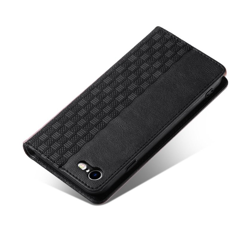 Folio-fodral iPhone SE 3 / SE 2 / 8 / 7 Med Kedjar Läderfodral Retro Strappy