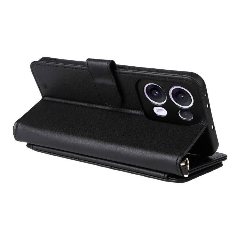 Läderskal Fodral Oppo Reno 13 Pro 5g Axelrem I Retrodesign