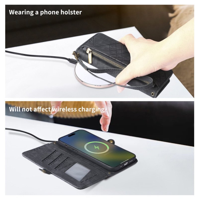 Fodral För Samsung Galaxy S25 5g Edge Geometriskt Mönster Och Snodd