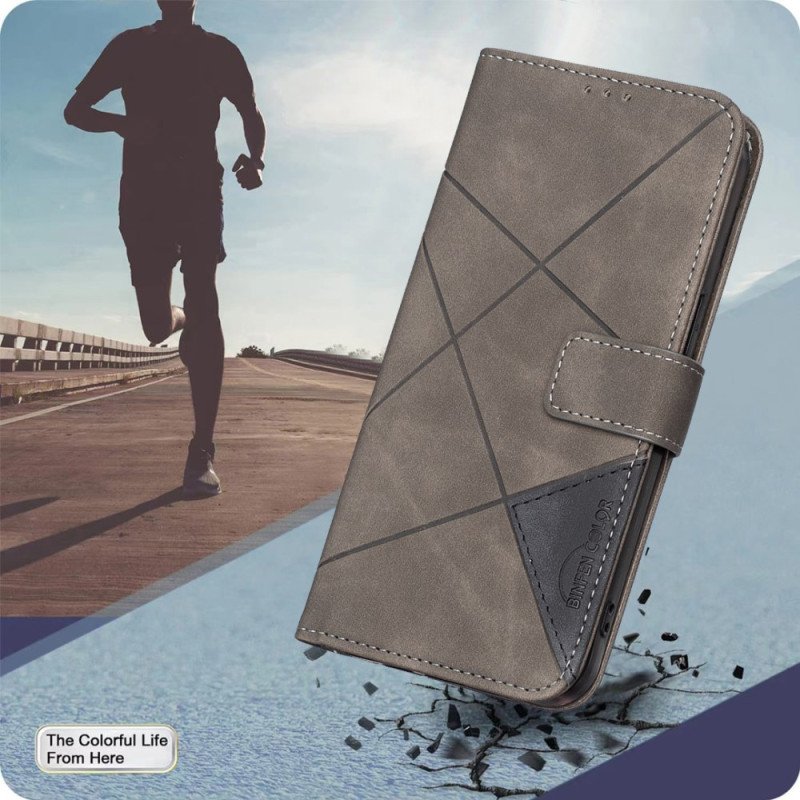 Fodral Samsung Galaxy S25 5g Edge Geometriskt Mönster Binfen-färg