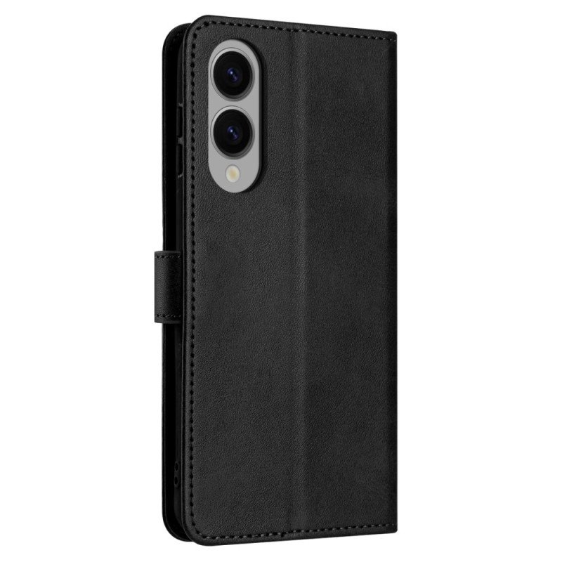 Fodral Samsung Galaxy S25 5g Edge Lädereffekt Med Rem