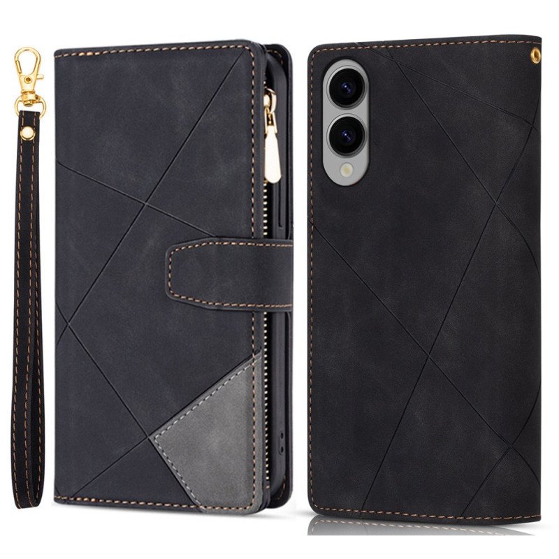 Fodral Samsung Galaxy S25 5g Edge Plånbok Med Diamantmönster