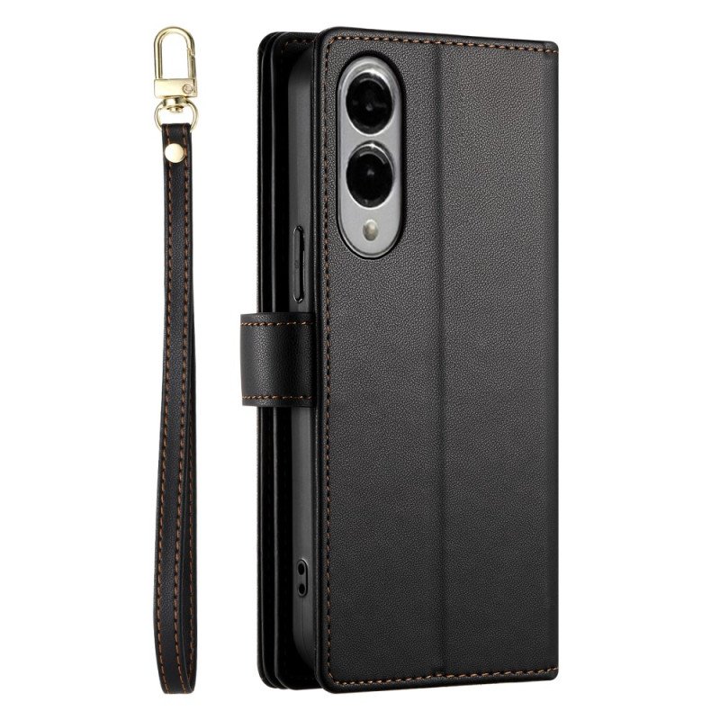 Fodral Samsung Galaxy S25 5g Edge Plånbok Med Remmar
