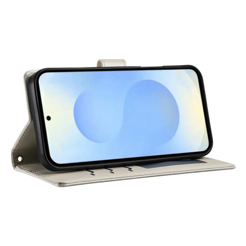 Fodral Samsung Galaxy S25 5g Edge Quiltad Med Rem Och Axelrem