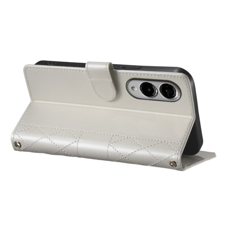 Fodral Samsung Galaxy S25 5g Edge Quiltad Med Rem Och Axelrem