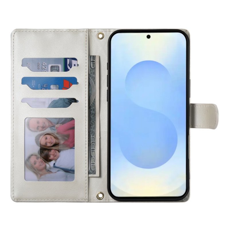 Fodral Samsung Galaxy S25 5g Edge Quiltad Med Rem Och Axelrem