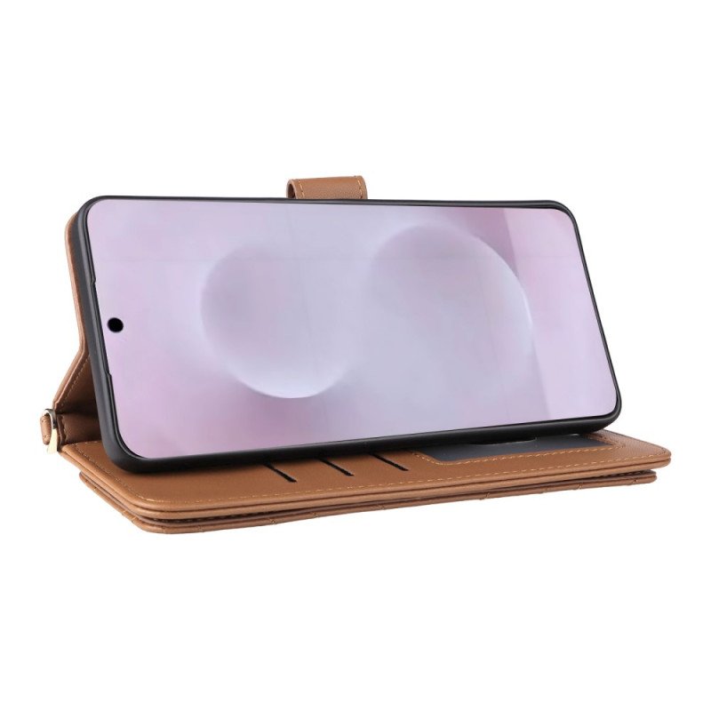 Fodral Samsung Galaxy S25 5g Edge Quiltad Med Rem Och Axelrem