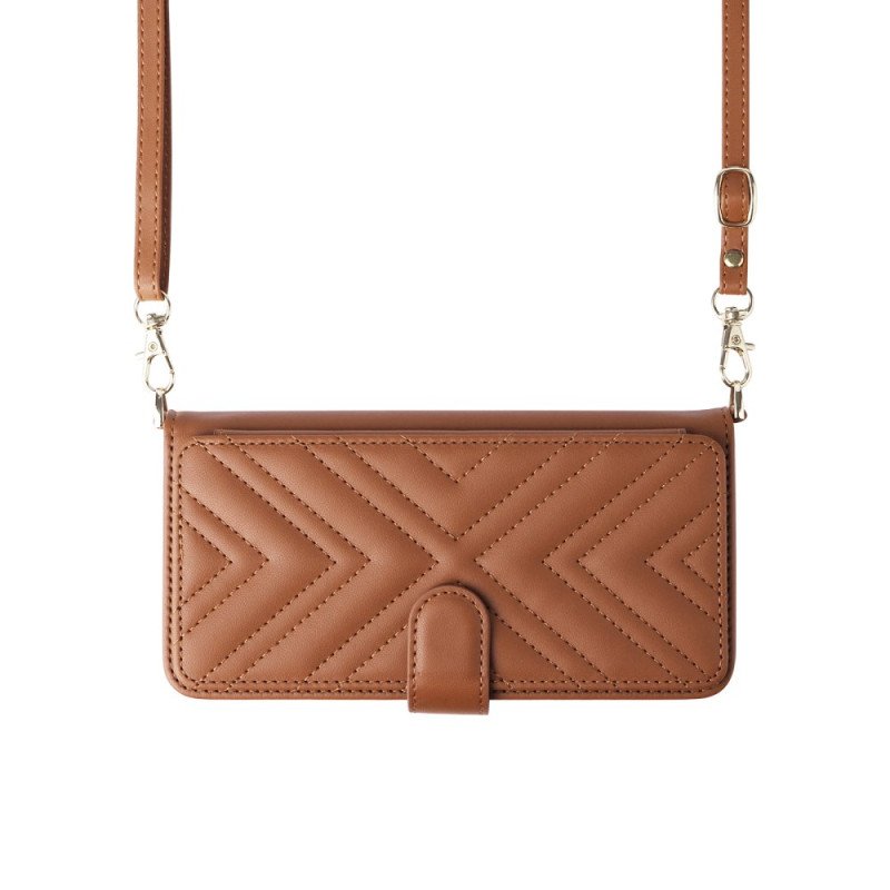 Fodral Samsung Galaxy S25 5g Edge Quiltad Med Rem Och Axelrem