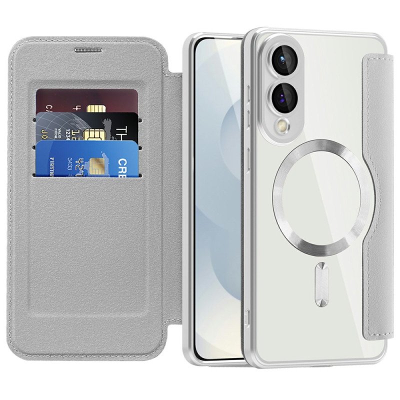 Folio-fodral För Samsung Galaxy S25 5g Edge Quiltad Magsafe-kompatibel