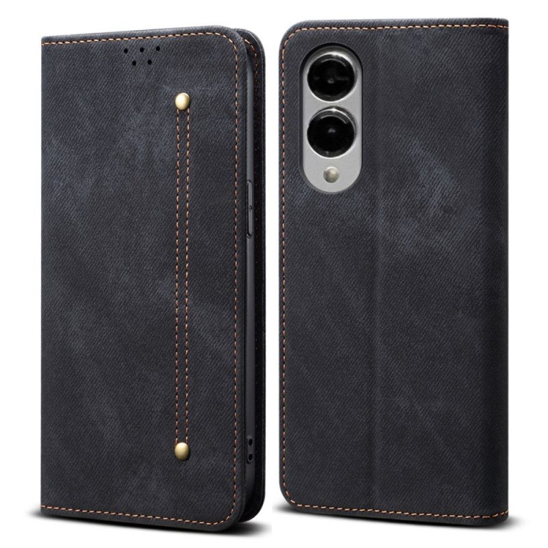 Folio-fodral Samsung Galaxy S25 5g Edge Denimtyg