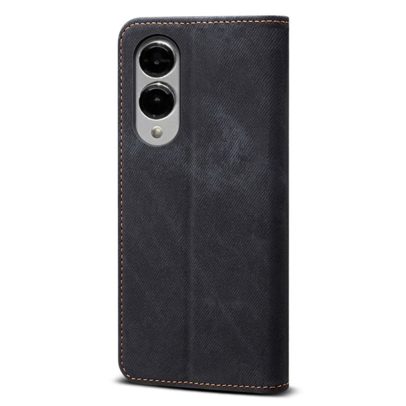 Folio-fodral Samsung Galaxy S25 5g Edge Denimtyg
