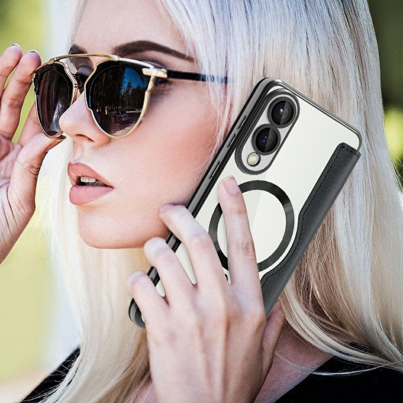 Folio-fodral Samsung Galaxy S25 5g Edge Magsafe-kompatibel Med Rfid-blockering