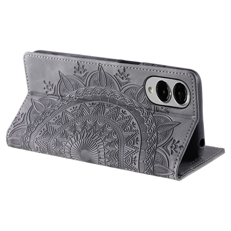 Folio-fodral Samsung Galaxy S25 5g Edge Mandala Mockaeffekt