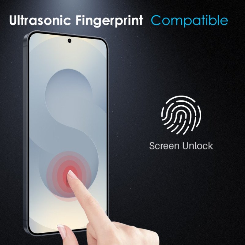 Heltäckande Skärmskydd I Härdat Glas För Samsung Galaxy S25 Edge