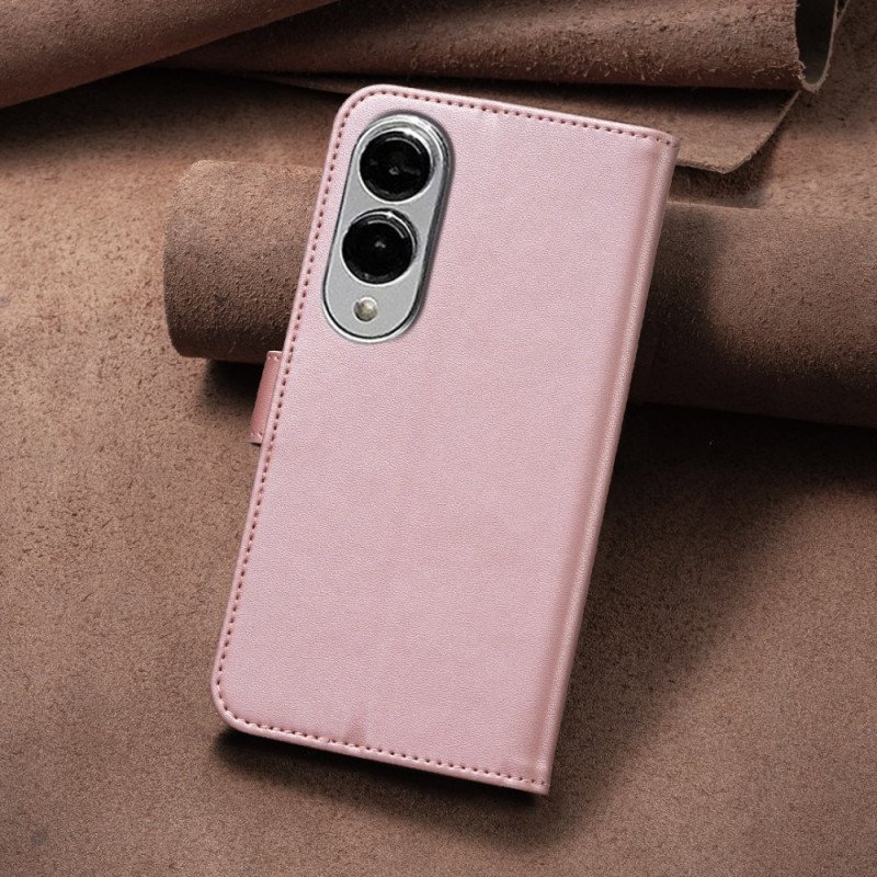 Läderfodral Samsung Galaxy S25 5g Edge Telefonfodral Klövermönster