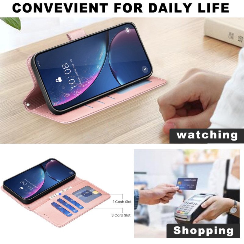 Läderfodral Samsung Galaxy S25 5g Edge Telefonfodral Klövermönster