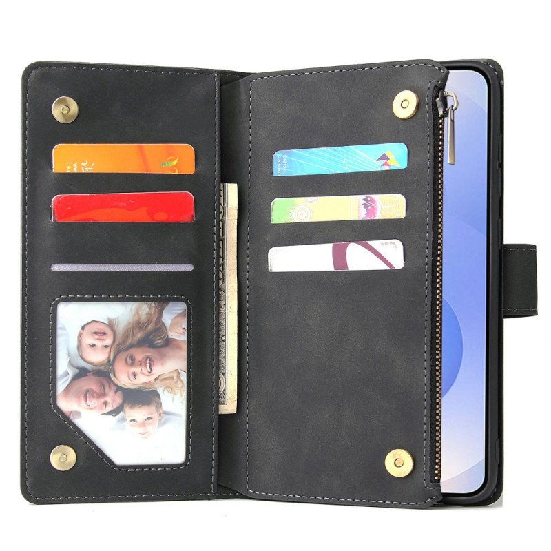 Läderfodral Samsung Galaxy S25 5g Edge Telefonfodral Plånbok Med Mocka