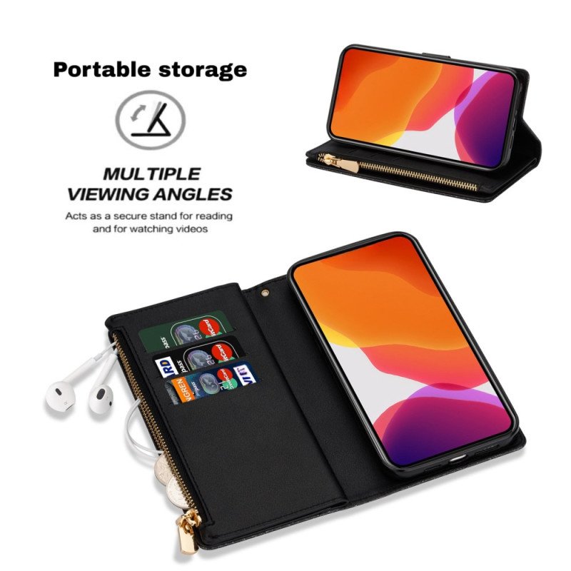 Läderfodral Samsung Galaxy S25 5g Edge Telefonfodral Plånbok Med Paljettrem