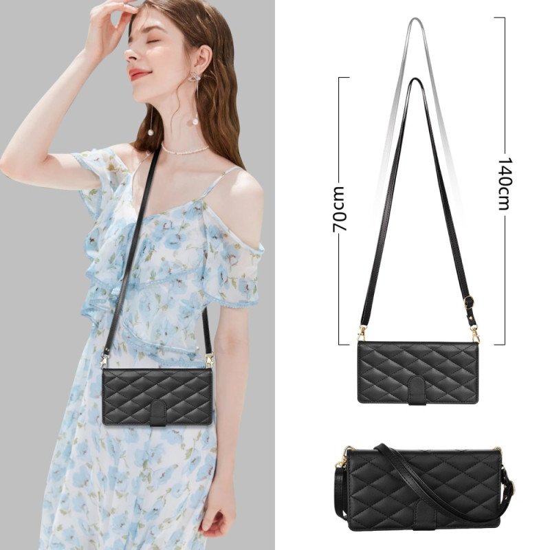 Läderfodral Samsung Galaxy S25 5g Edge Telefonfodral Plånbok Med Quilt