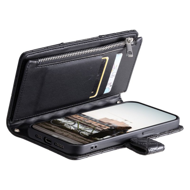 Läderfodral Samsung Galaxy S25 5g Edge Telefonfodral Quiltad Plånbok