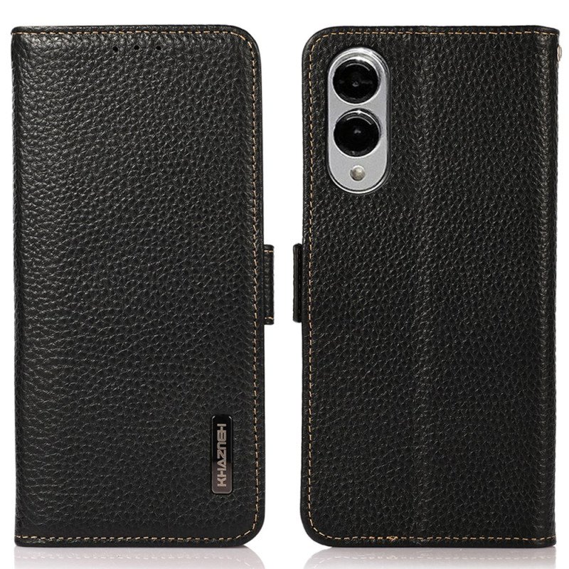 Läderfodral Samsung Galaxy S25 5g Edge Telefonfodral Rfid-skydd Khazneh