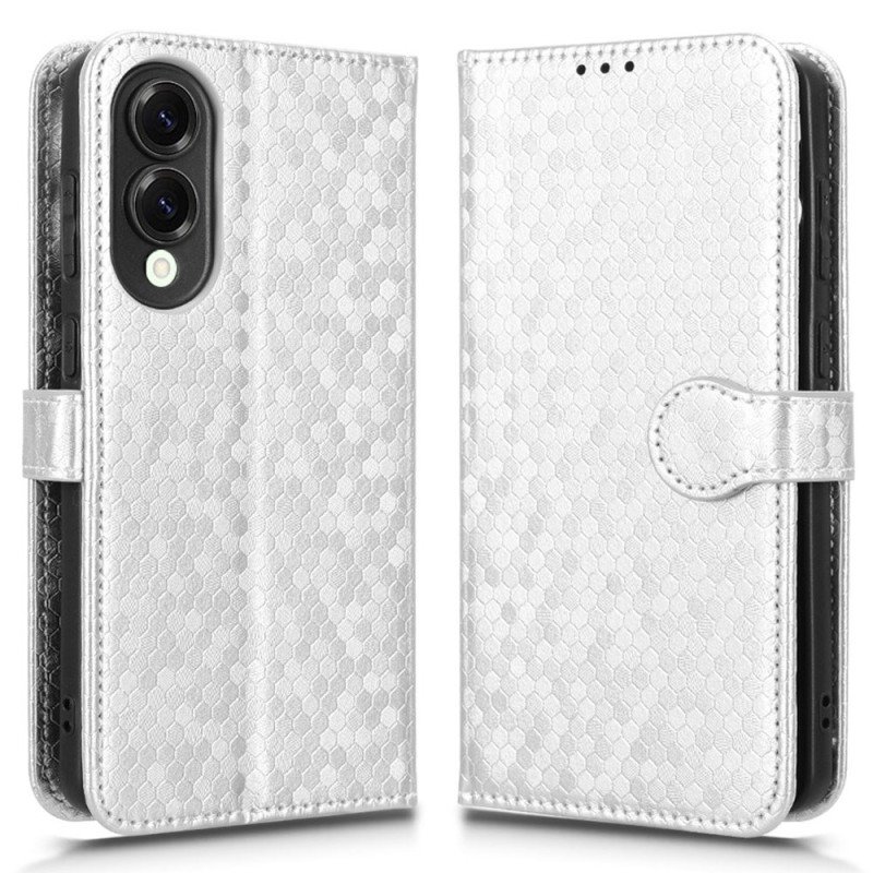 Läderskal Fodral Samsung Galaxy S25 5g Edge Glitterprickar