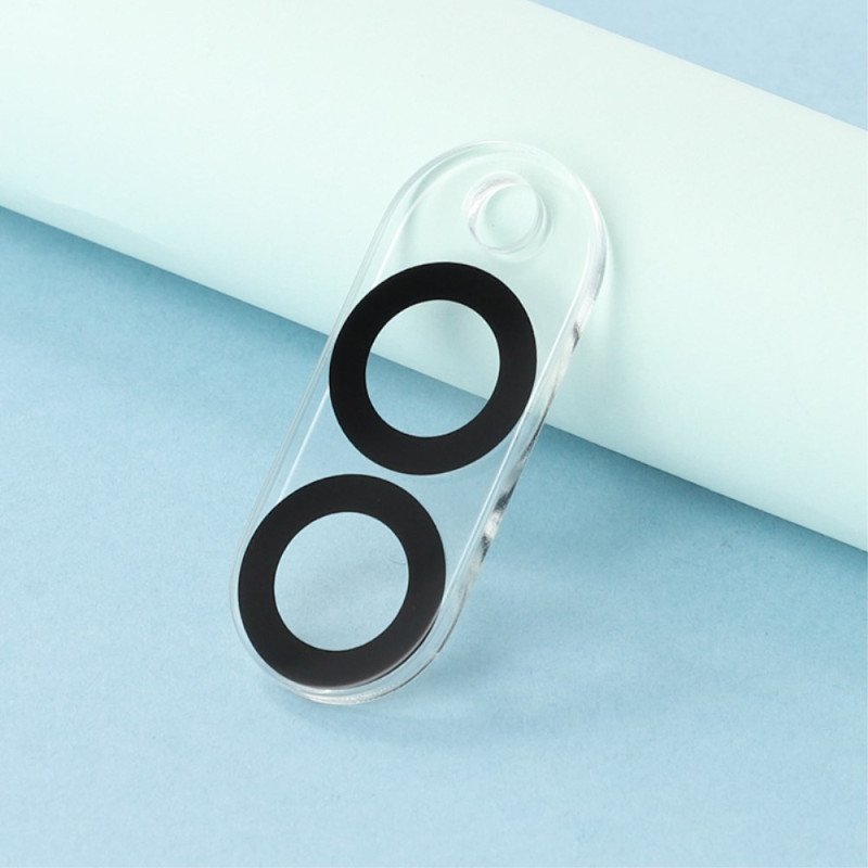 Linsskydd I Härdat Glas För Samsung Galaxy S25 Edge (svart Rund Design)