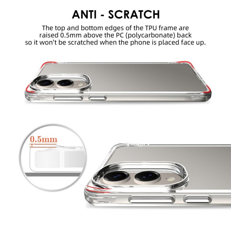 Skal För Samsung Galaxy S25 5g Edge Förstärkt Genomskinlig