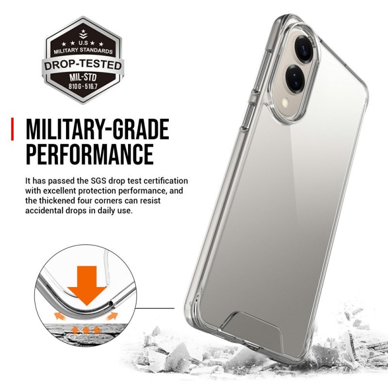 Skal För Samsung Galaxy S25 5g Edge Genomskinlig