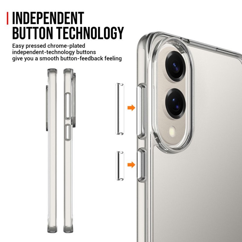 Skal För Samsung Galaxy S25 5g Edge Genomskinlig