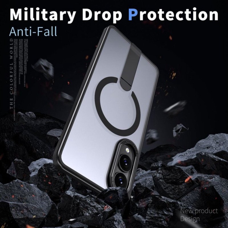 Skal För Samsung Galaxy S25 5g Edge Kompatibel Med Magsafe Med Integrerat Stativ