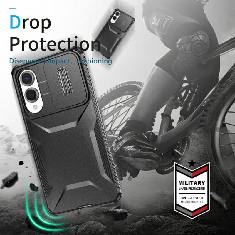 Skal För Samsung Galaxy S25 5g Edge Robust Metalleffekt