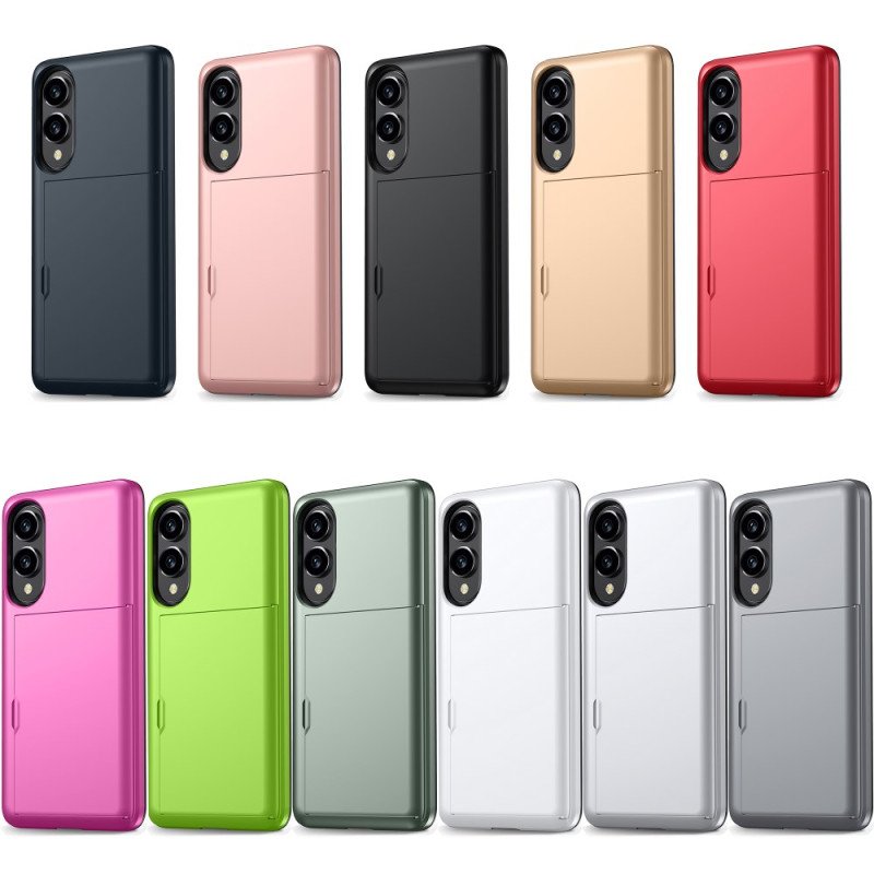 Skal För Samsung Galaxy S25 5g Edge Skjutbart Korthållare