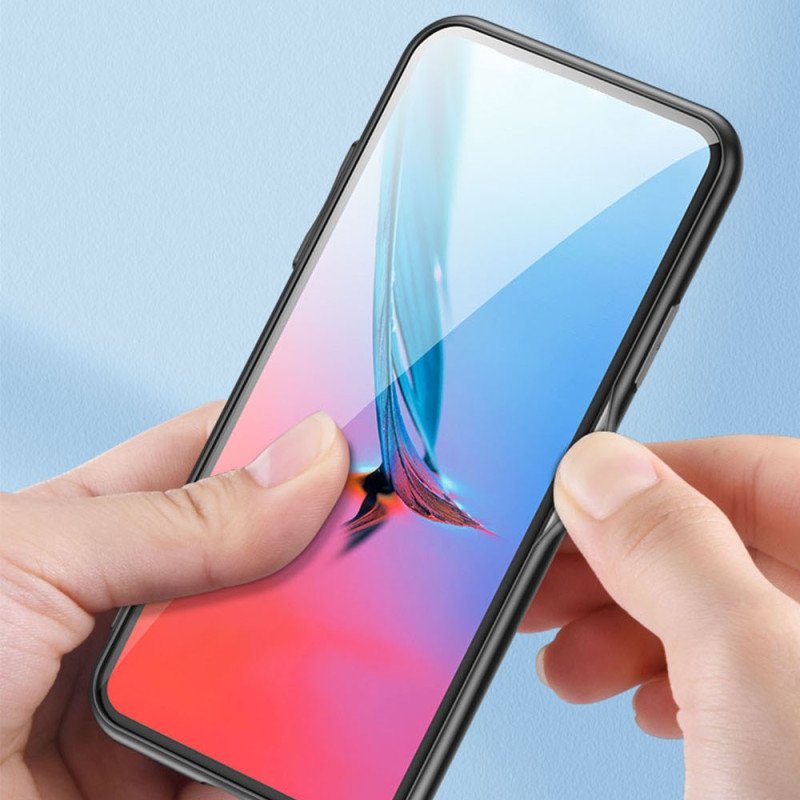 Skal Samsung Galaxy S25 5g Edge Korthållare Med Blommönster I Härdat Glas