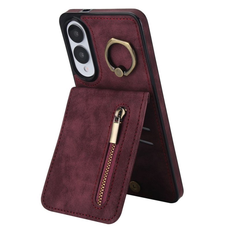 Skal Samsung Galaxy S25 5g Edge Plånbok Med Dragkedja Och Rfid-teknik