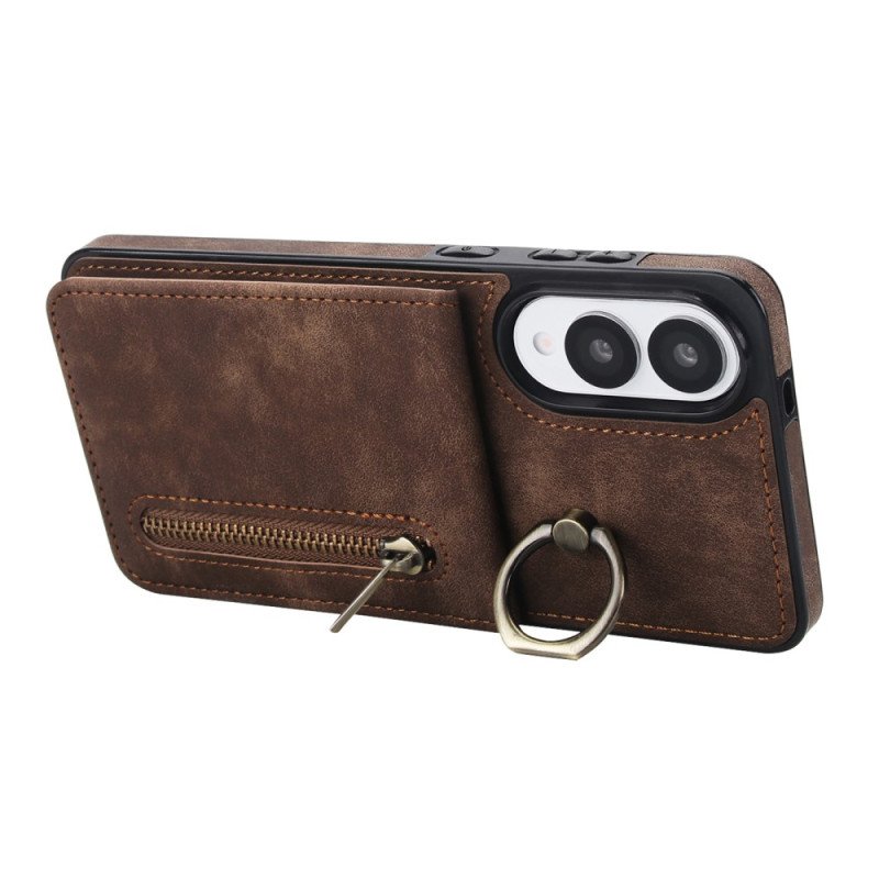 Skal Samsung Galaxy S25 5g Edge Plånbok Med Dragkedja Och Rfid-teknik