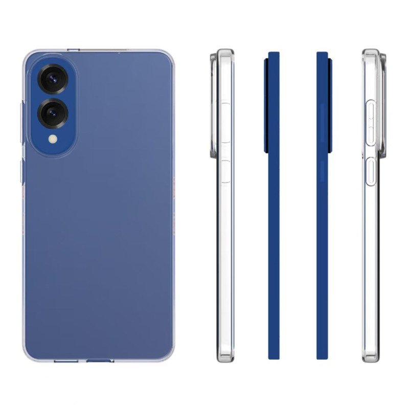 Skal Samsung Galaxy S25 5g Edge Telefonfodral Anti-fingeravtrycksskyddande Genomskinlig