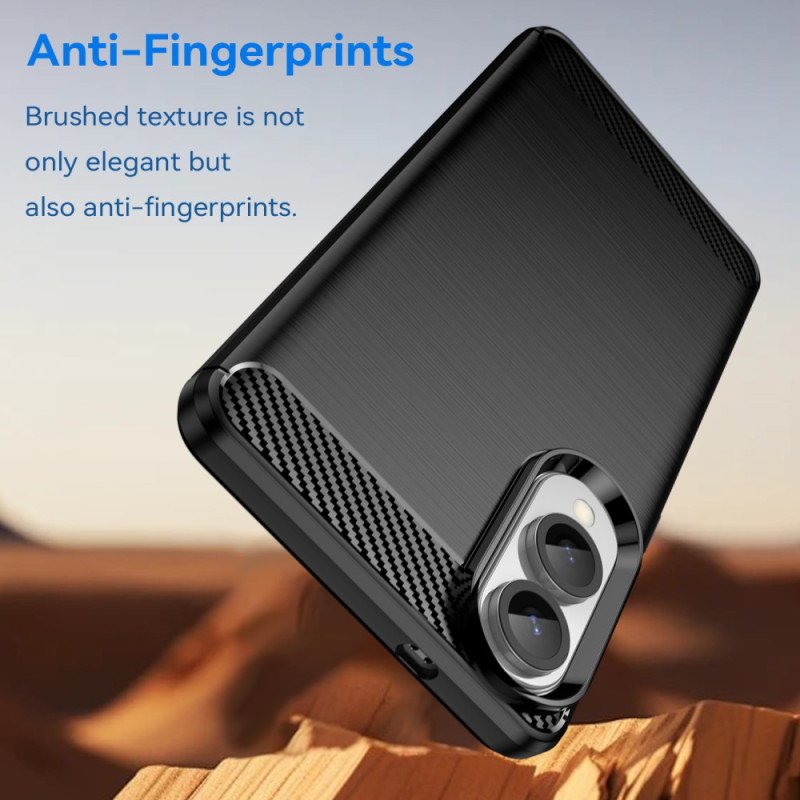 Skal Samsung Galaxy S25 5g Edge Telefonfodral Borstad Kolfiber