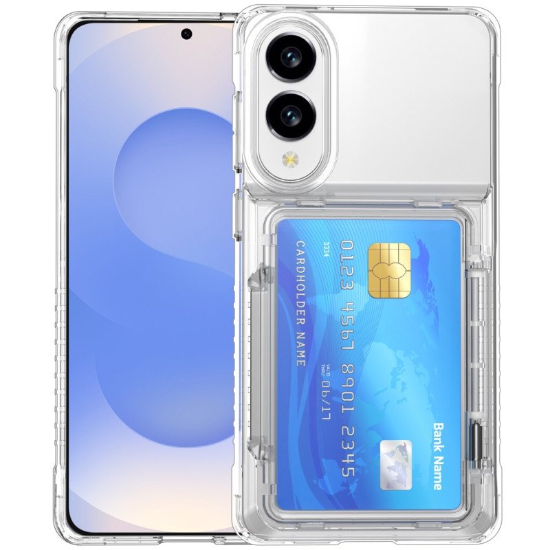 Skal Samsung Galaxy S25 5g Edge Telefonfodral Genomskinlig Och Korthållare