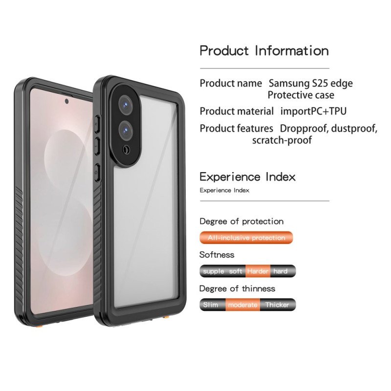 Skal Samsung Galaxy S25 5g Edge Vattentät Och Stötsäker Redpepper