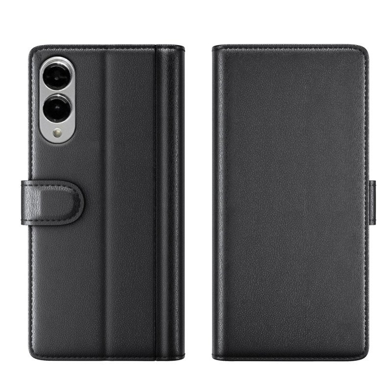 Skyddsfodral Samsung Galaxy S25 5g Edge Äkta Läder