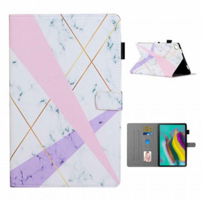 Fodral Samsung Galaxy Tab A7 (2020) Marmor Geometri