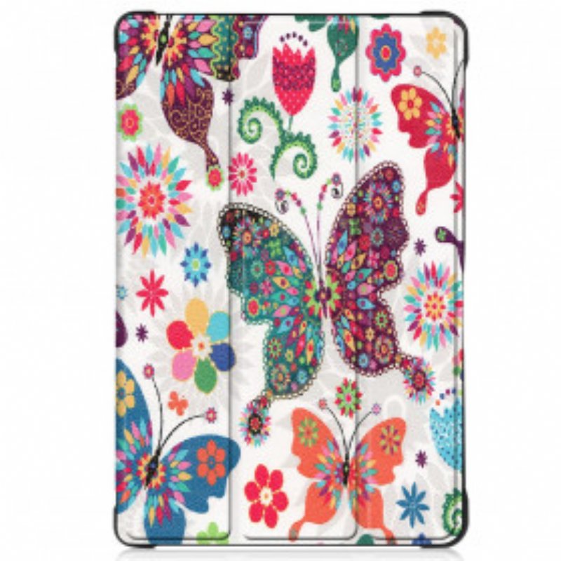 Skal Samsung Galaxy Tab A7 (2020) Förbättrade Fjärilar Och Blommor