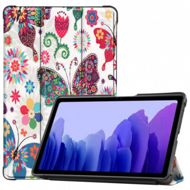 Skal Samsung Galaxy Tab A7 (2020) Förbättrade Fjärilar Och Blommor