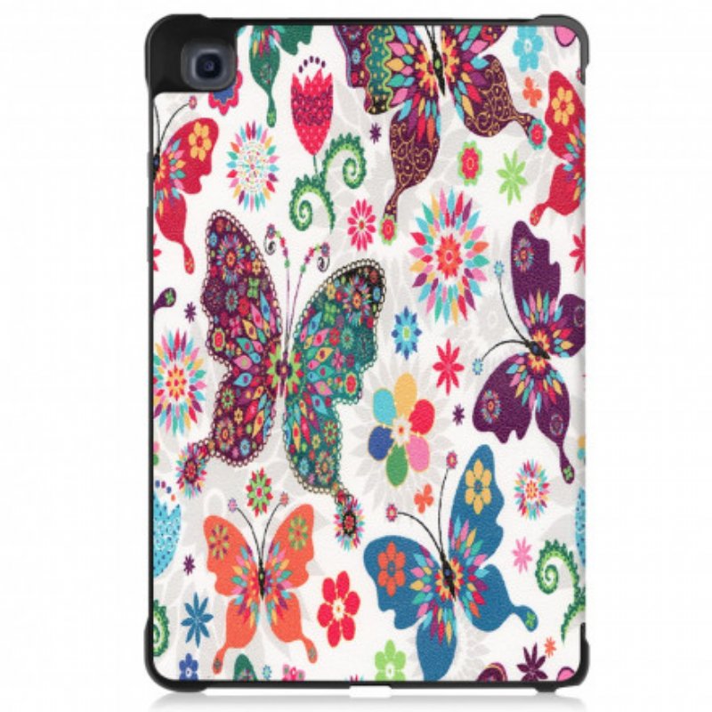 Skal Samsung Galaxy Tab A7 (2020) Förbättrade Fjärilar Och Blommor