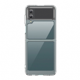 Folio-fodral Skal Samsung Galaxy Z Flip 4 Läderfodral Hybrid Akryl